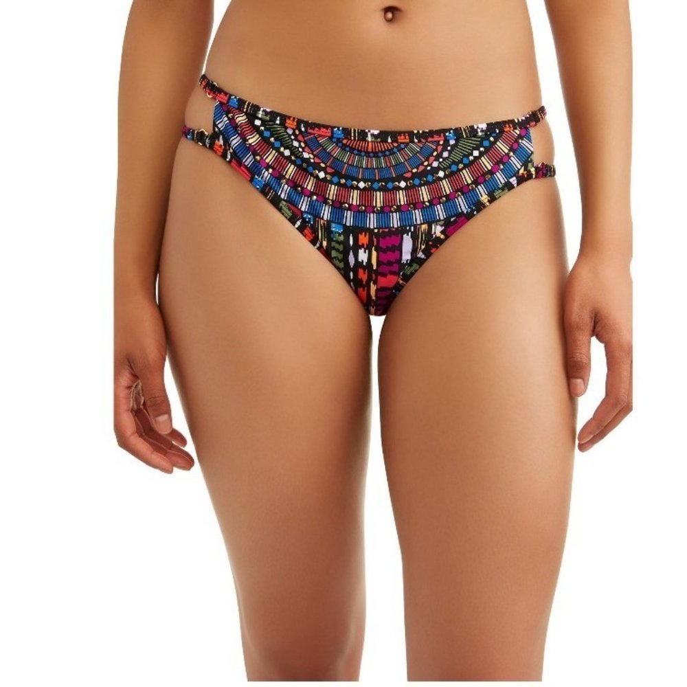 Time and Tru Women's Mozambique Strappy Scoop Swim XLarge New